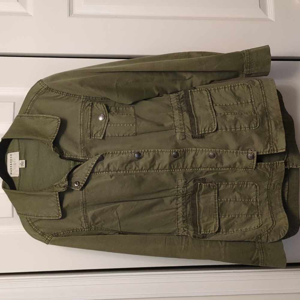 Anthropologie Army green Fatigue Jacket size S